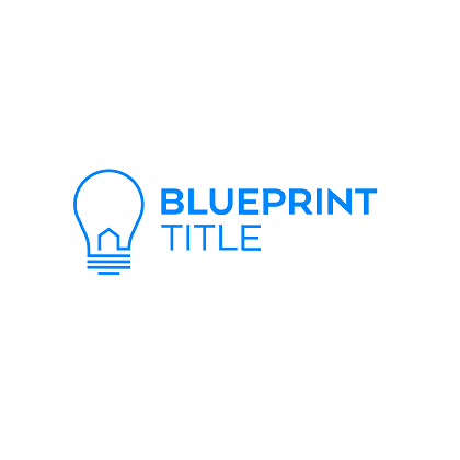 Blueprint Company Logo - lightbulb and company name